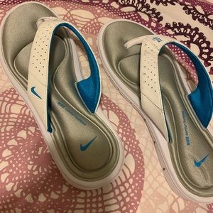 NIKE slip on comfort footbed flip flops